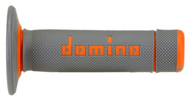 Griffe Domino grau–orange off-road passend für KTM SX SXF EXC Motocross Enduro 