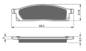 KH119 brake pads GOLDfren 034