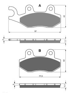 KH135 brake pads GOLDfren 002