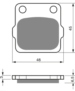 KH84/3 Brems pads GOLDfren 077