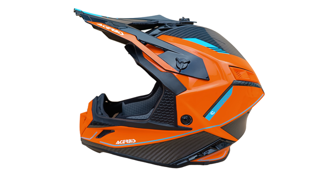 Acerbis Helm Steel Carbon 2206 Cross Enduro Quad mit ästhetischem Defekt M