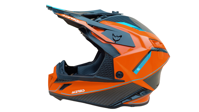 Acerbis Helm Steel Carbon 2206 Cross Enduro Quad mit ästhetischem Defekt XXL