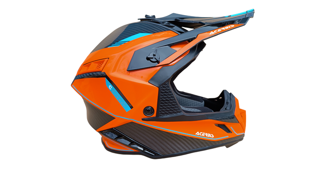 Acerbis Helm Steel Carbon 2206 Cross Enduro Quad mit ästhetischem Defekt XXL