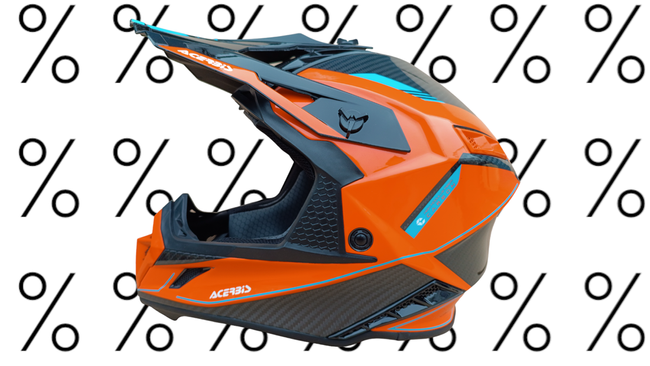 Acerbis Helm Steel Carbon 2206 Cross Enduro Quad mit ästhetischem Defekt XXL