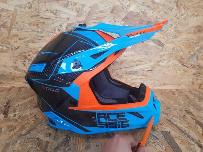 Acerbis Helm Steel Carbon Cross Enduro Quad mit ästhetischem Defekt S