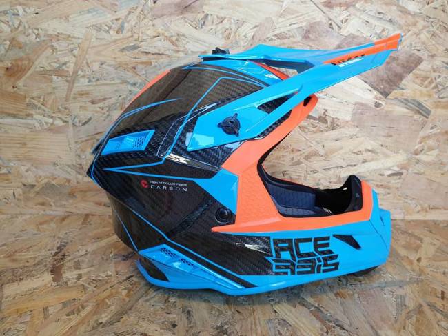 Acerbis Helm Steel Carbon Cross Enduro Quad mit ästhetischem Defekt S