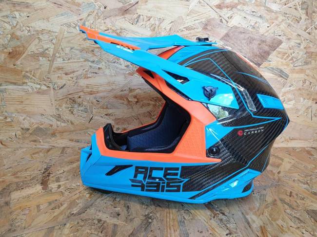 Acerbis Helm Steel Carbon Cross Enduro Quad mit ästhetischem Defekt S