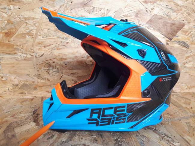 Acerbis Helm Steel Carbon Cross Enduro Quad mit ästhetischem Defekt S