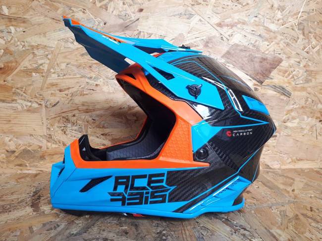 Acerbis Helm Steel Carbon Cross Enduro Quad mit ästhetischem Defekt S