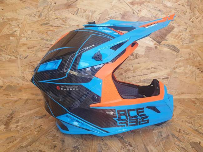 Acerbis Helm Steel Carbon Cross Enduro Quad mit ästhetischem Defekt S