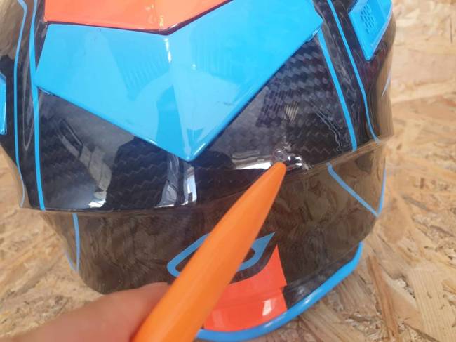 Acerbis Helm Steel Carbon Cross Enduro Quad mit ästhetischem Defekt S