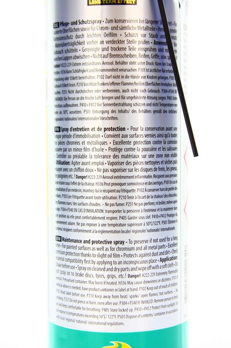 Motorex Moto Protect 500ml spray Pflege- und Schutzspray.