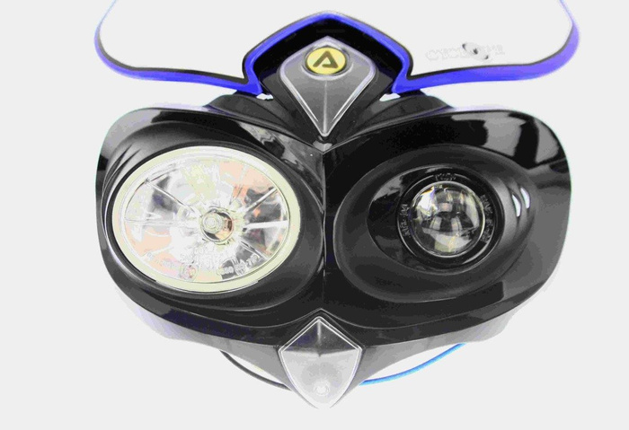 RAUSVERKAUF Acerbis Scheinwefer CYCLOPE Headlamp Motorbike Motorrad Enduro Streetfighter TÜV