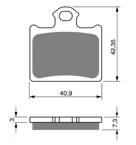 KH602 brake pads GOLDfren 297