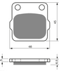 KH84/3 Brems pads GOLDfren 077