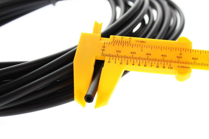 Ariete Motorrad Kraftstoffleitung Schwarz 3x6mm X 10m Made in Italy