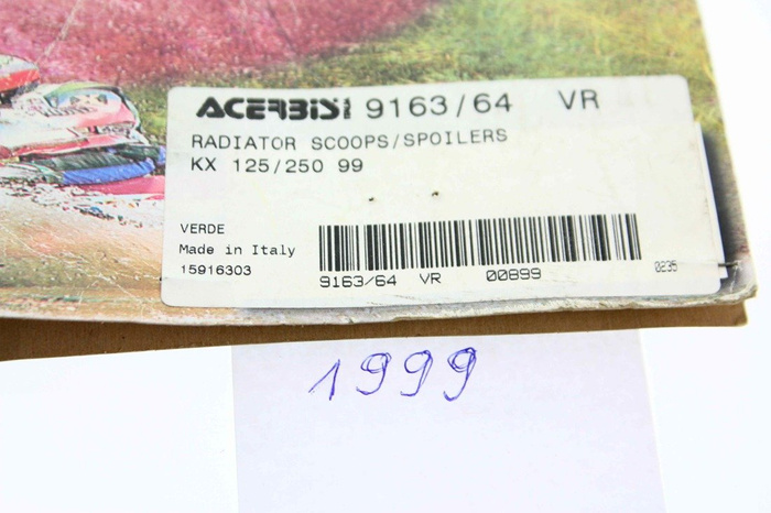 NEW Radiator scoops Kühlerspoiler year prod.1999 Kawasaki Kx 1999 Vinatage