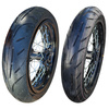 JML EN Supermoto wheel set 17" with road-approved tires