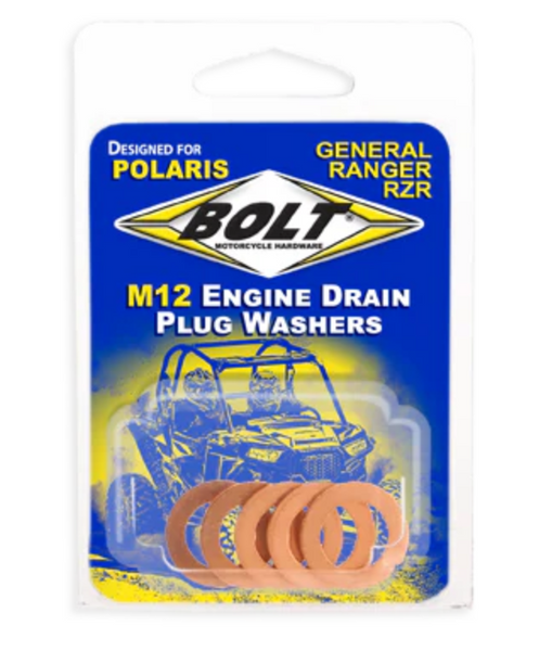 BOLT USA 5x drain plug washers fit Polaris