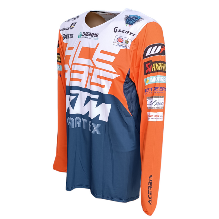 Das neue Acerbis originale Shirt, kommt aus Überproduktion von Manolo Morettini KTM