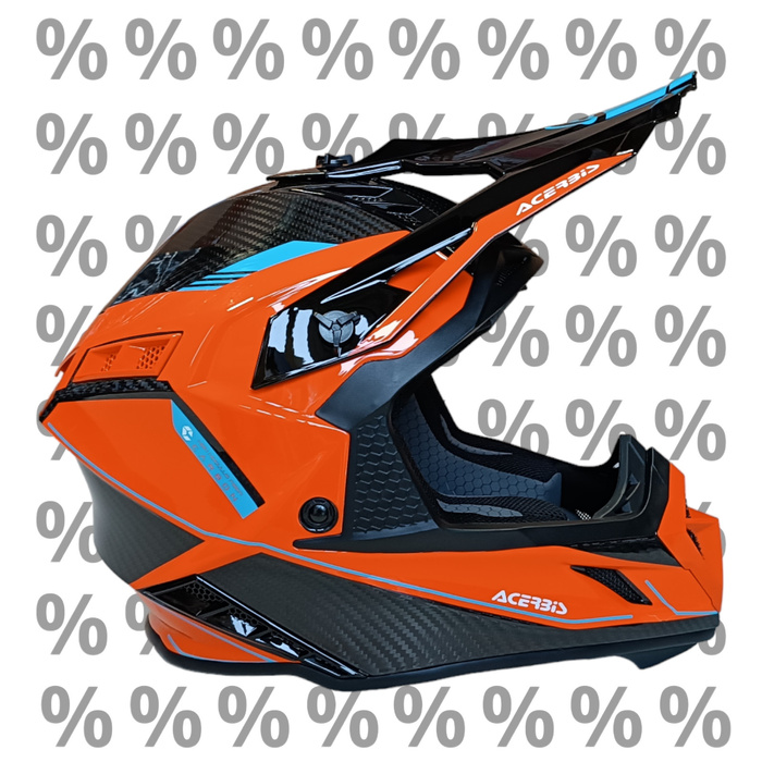 Acerbis Helm Steel Carbon 2206 Cross Enduro Quad mit ästhetischem Defekt XS