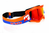 Brille Ariete Verspiegelt Radium Motocross Enduro orange 100 % Made in Italy