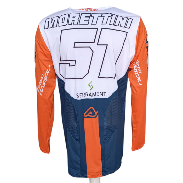 Das neue Acerbis originale Shirt, kommt aus Überproduktion von Manolo Morettini KTM