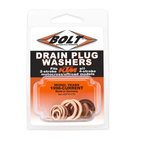 BOLT USA drain plug washers fit KTM
