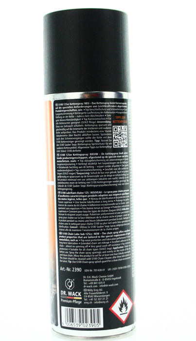 S100 125er Kettenspray - NEU! 300ml Dr.Wack Motorrad Pflegemittel Kettenreiniger