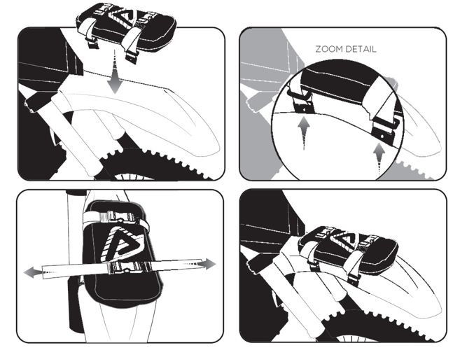 Acerbis Tool Bag Werkzeugtasche Fender Heck Tasche Made in Italy