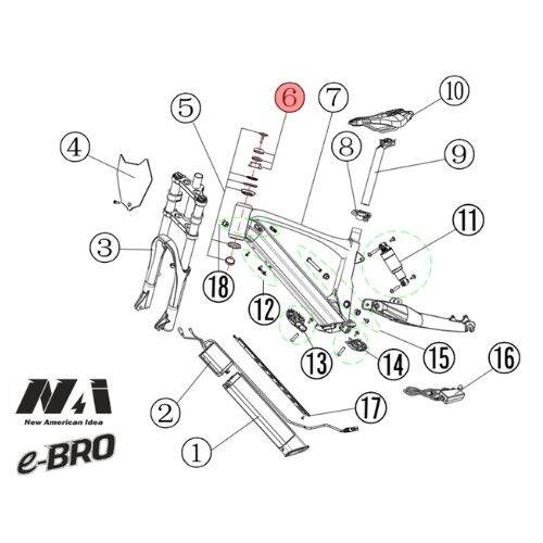 6. NAI head tube bearings e-BRO