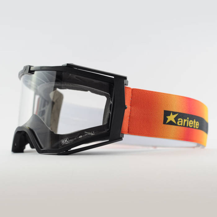 Ariete 8K-, Enduro-, Motocross MTB-Brille, kompatibel mit Korrektionsbrillen.