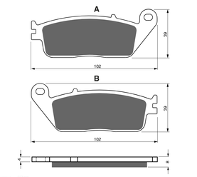 KH142 brake pads GOLDfren 022