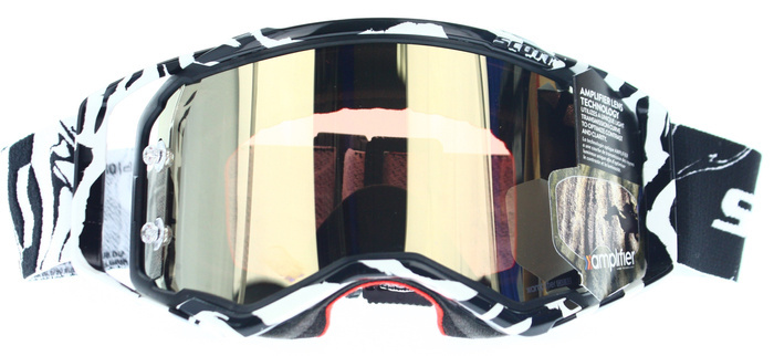 Brille Scott Prospect Blue White, Lens Yellow Chrome 100% Motocross Enduro