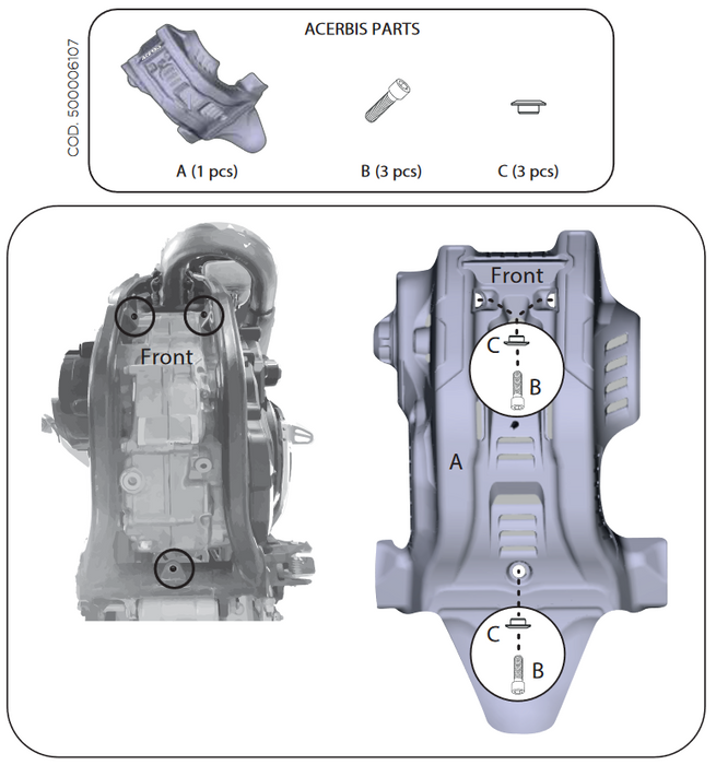 Acerbis Motorschutz passend für KTM EXC-F 250 / 450 2020>