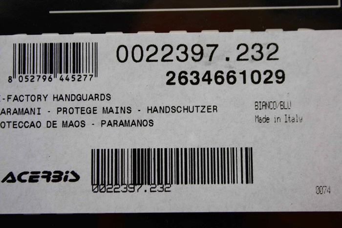 Acerbis Handprotektoren X - Factory Hanschalen Handguard Handschutz Enduro MX