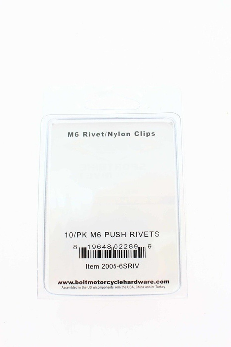 Clip Nieten aus Nylon M6 10 Stück/Set, dreistufig, wiederverwendbar.