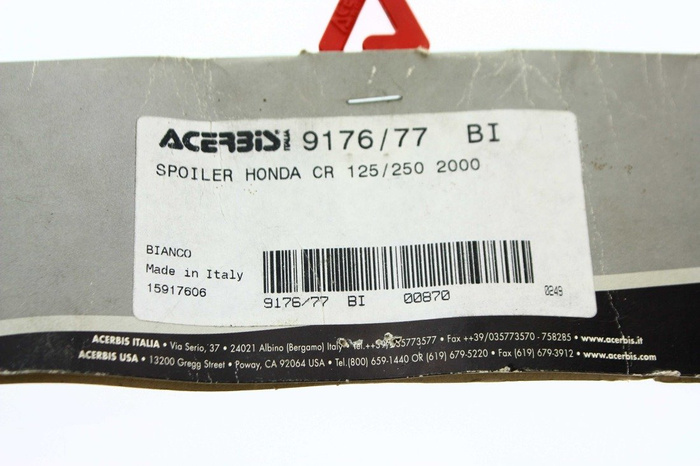 Nowy Owiewki chłodnicy Honda Cr białe 00