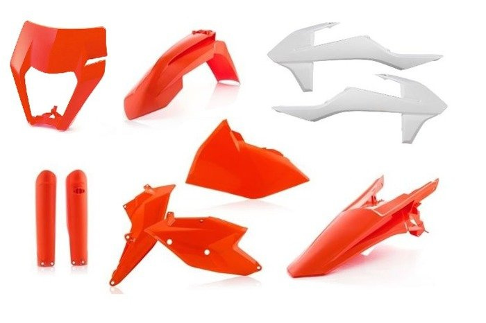 Acerbis Plastik Kit Verkleidung passend für KTM EXC XC 125 520 2017 2018 2019