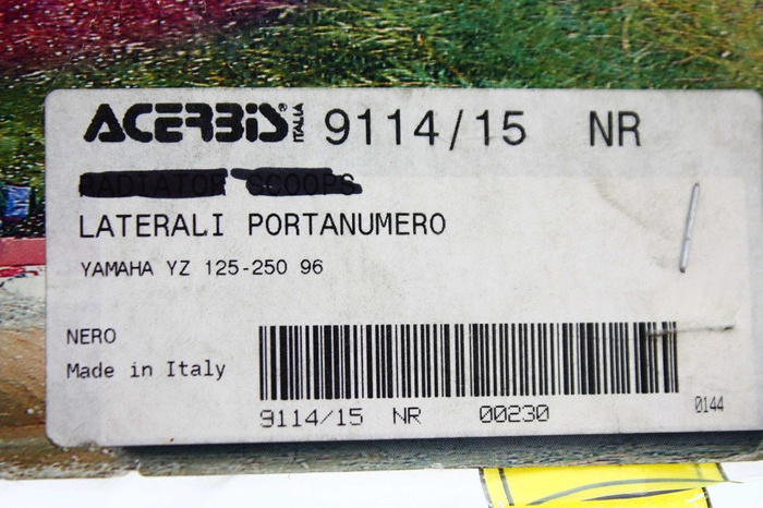 New Seitenteile Side panels year prod.1996 Yamaha YZ125-250 1996 Vintage
