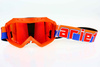 Brille Ariete Verspiegelt Radium Motocross Enduro orange 100 % Made in Italy