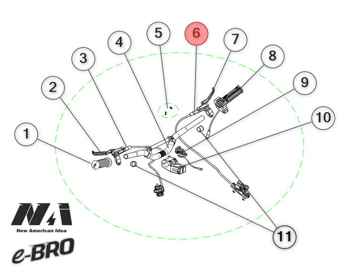 6. NAI Rear Disc Brake Kit e-BRO