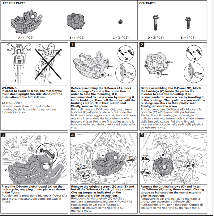Acerbis X-Power Engine Covers Yamaha Tenere / Tracer 700 2025