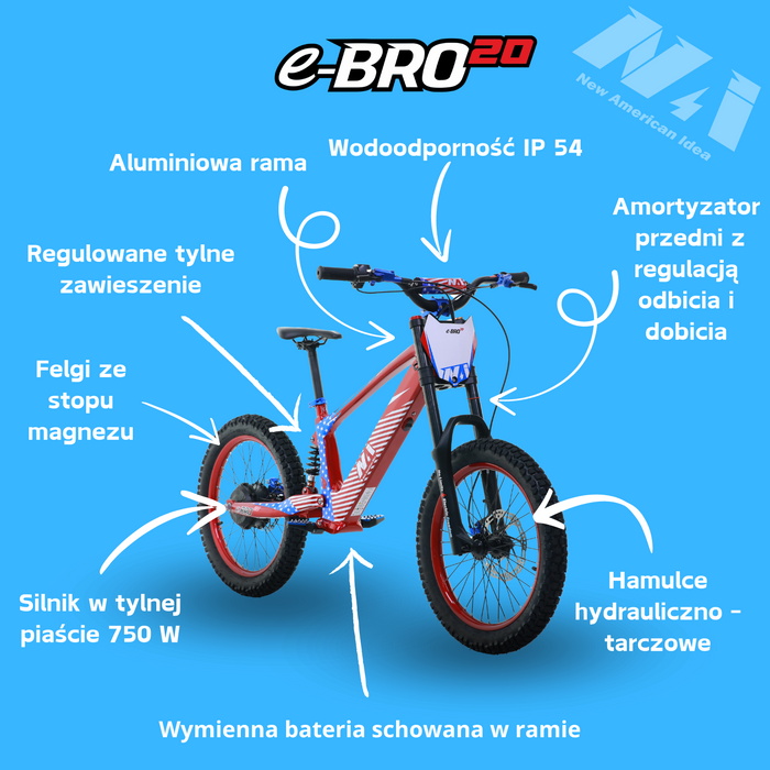 NAI e-BRO 20 Elektromotorrad Modell 2025
