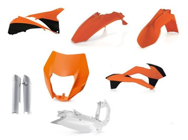 Acerbis Plastik Kit Verkleidung passend für KTM EXC EXC-F 125 520 2014 2015