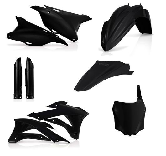 Kawasaki Plastik Kit FULL Komplett KX 85 / 100 2014 > Acerbis Made in Italy