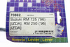 SALE Hebelarm Zug links Suzuki RM 125 1996-2006 NEU 8430525049581