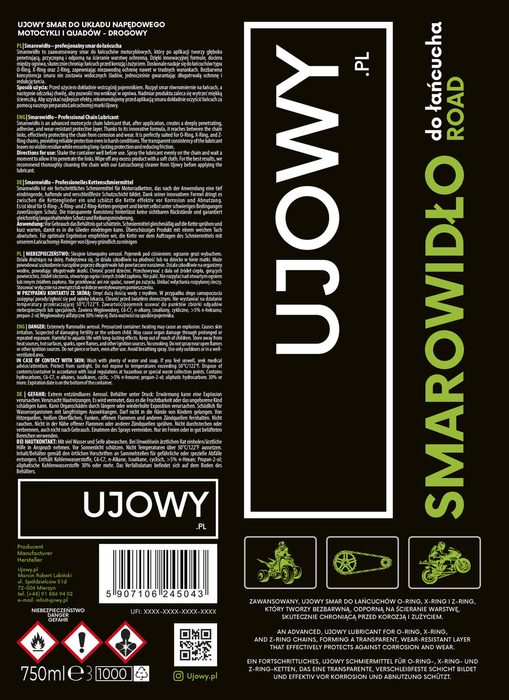 SMAROWIDŁO ROAD 750ml Ujowy Chain Lubricant