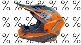 Acerbis Helm Steel Carbon 2206 Cross Enduro Quad mit ästhetischem Defekt M