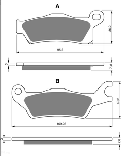 KH618 brake pads GOLDfren 309 m.in CAN AM